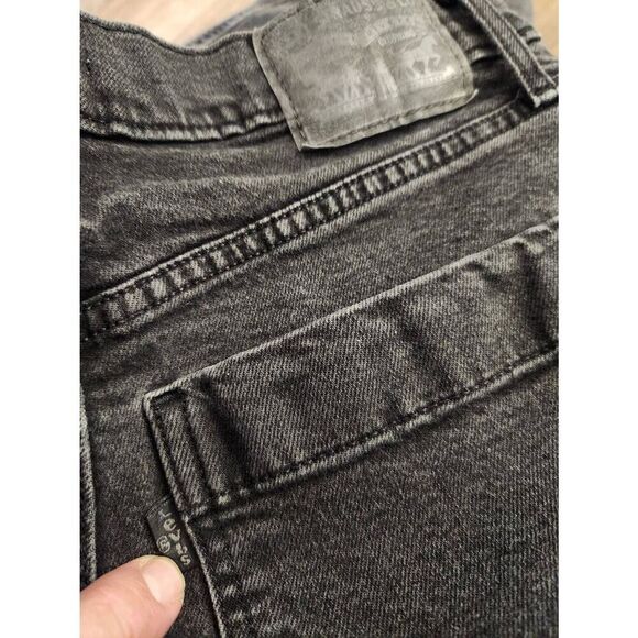 Levis Mile High Crop Wide-Leg Womens Denim Jeans size 28x24 Button Fly 5 pocket - Picture 9 of 9